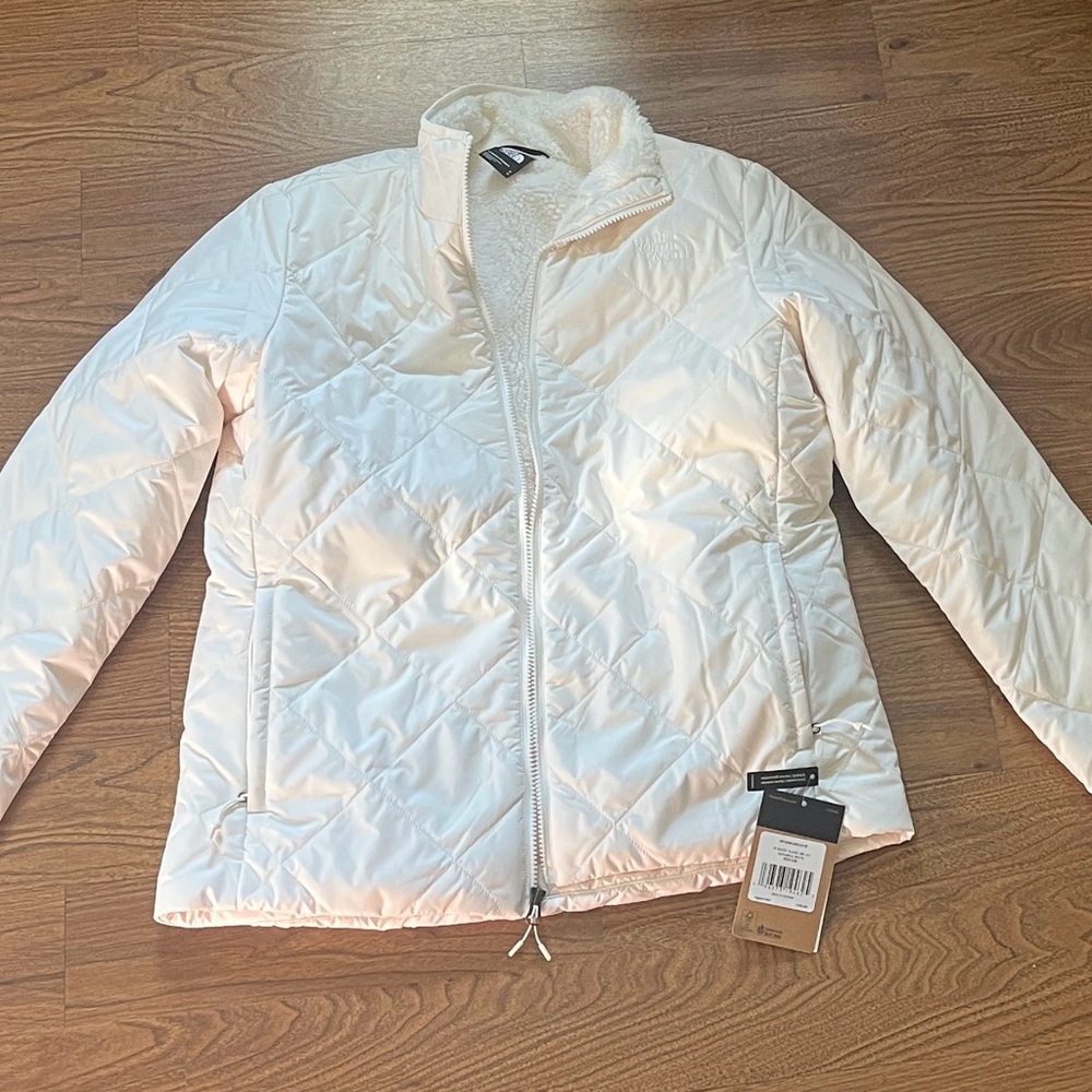 The North Face Women's Cream Quilted Puffer Jacket